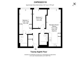 Floorplan area for info only, not for £/sq. ft valuation