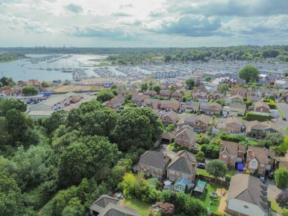 Aerial View to the water