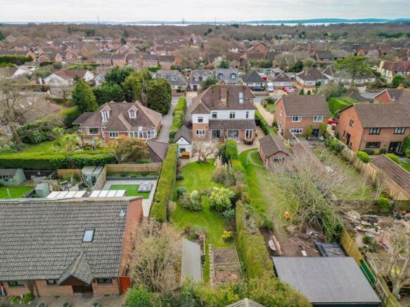 Aerial shot to rear