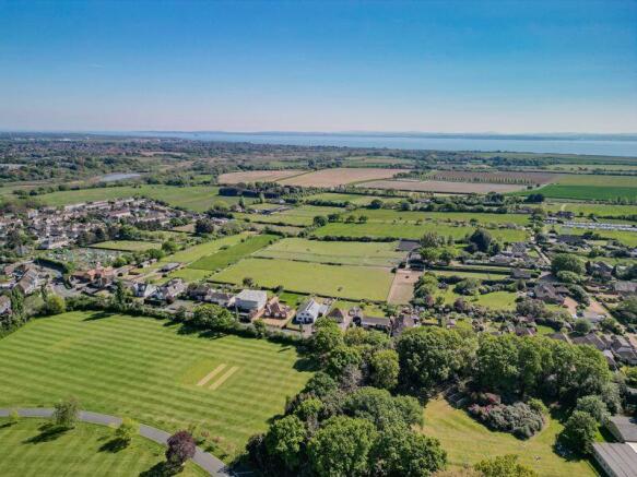 Distant elevated view front 
