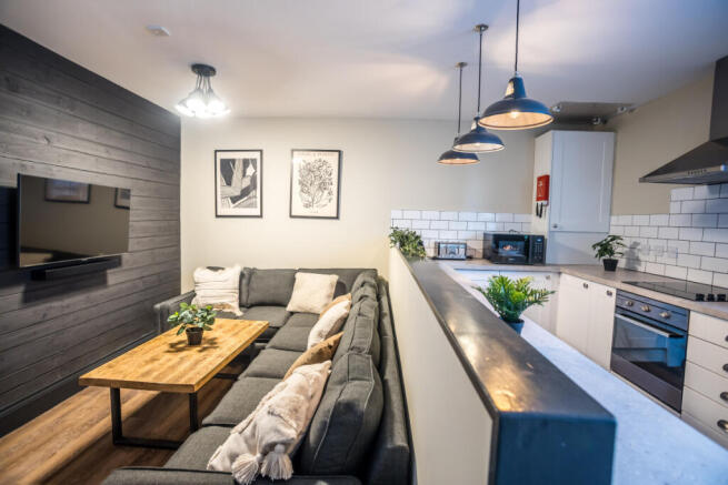 Flat W, Hosiery, Living Room 1