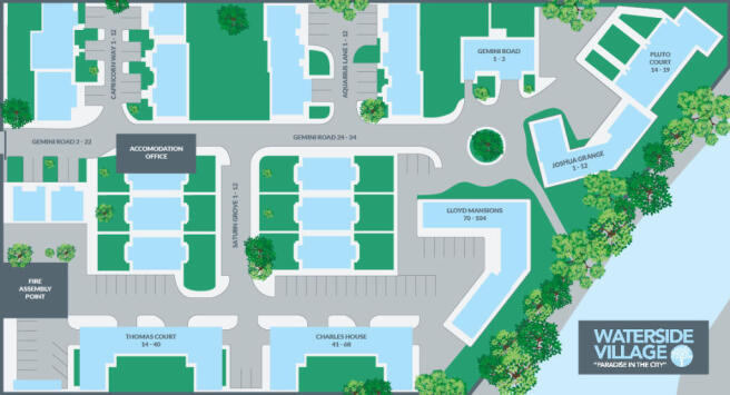 Waterside Student Village Map