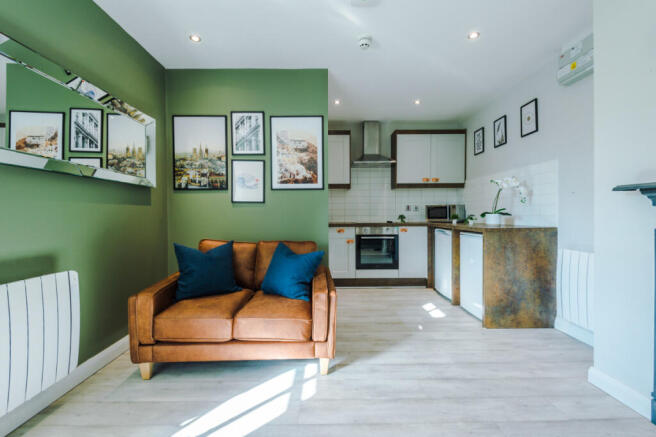 Jesmond View, Block A, Flat 8, Living/ kitchen 1