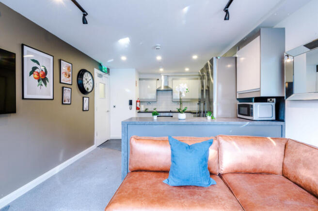 Jesmond View, Block B, Flat 2, Living Room/ Kitchen 1