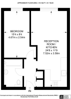 Floorplan area for info only, not for £/sq. ft valuation
