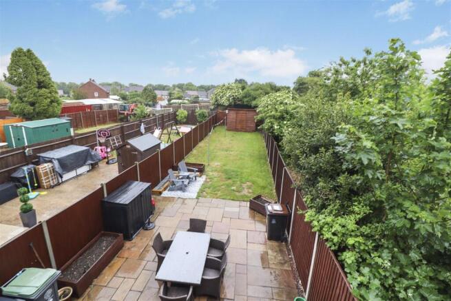 Aerial View of Rear Garden