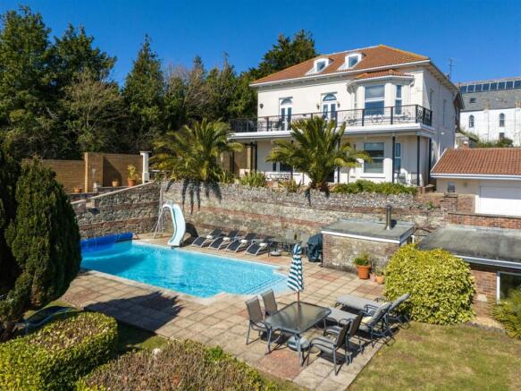 Front Elevation & Pool
