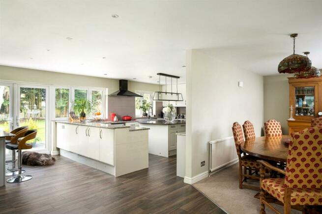 Open-plan to Dining space