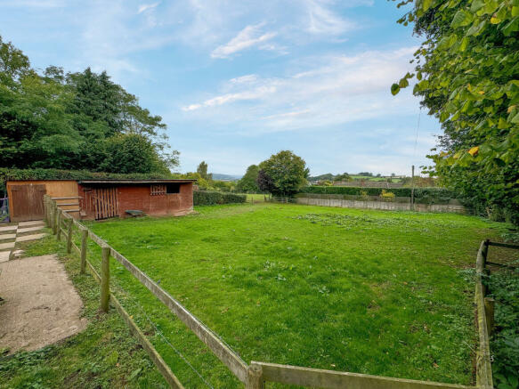 Rear garden paddock