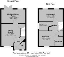 49 Primrose Ave, Clehonger, Hereford - all floors.