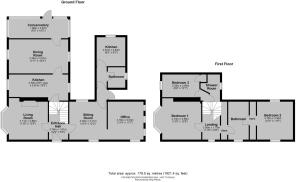 Prospect Cottage, Batrestree, Hereford - all floor