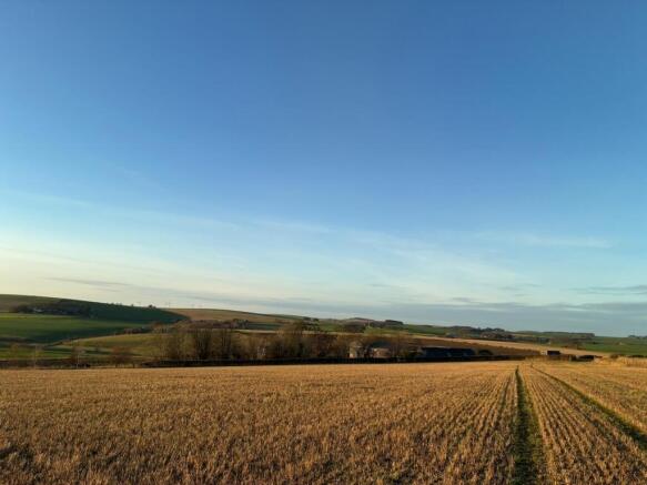 Stubble field & Sillerton Steading