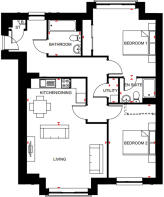 Lennox apartment block 1 to 4 at Westburn Gardens
