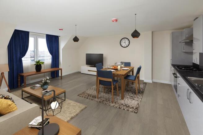 Sande apartment with 3D virtual furnishings, at Westburn Gardens in Aberdeen