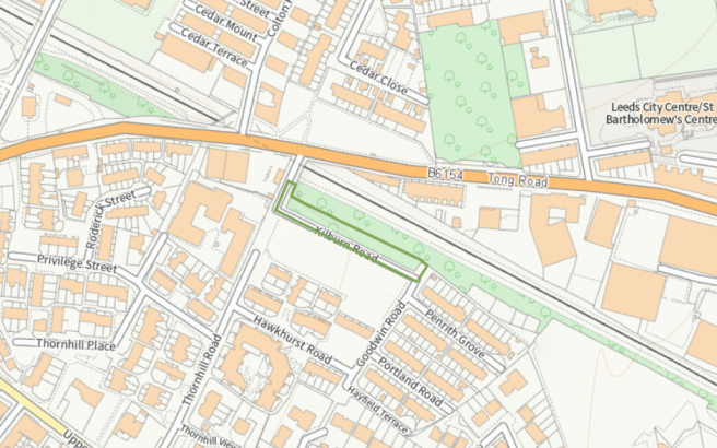 OS map, Armley
