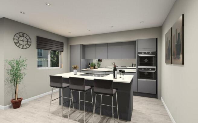PLOTS 1 2 & 4 KITCHEN CGI