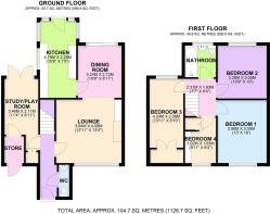 61 Ellerker Rise, Willerby - Floorplan.JPG