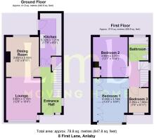 8 First Lane, Anlaby - all floors.JPG