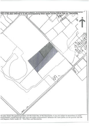 Shaded plan of paddocks