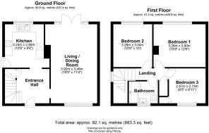 24 Clarendale Estate, Great Bradley - all floors.J