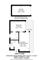 Floorplan area for info only, not for £/sq. ft valuation