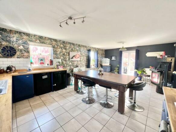 Kitchen dining living room