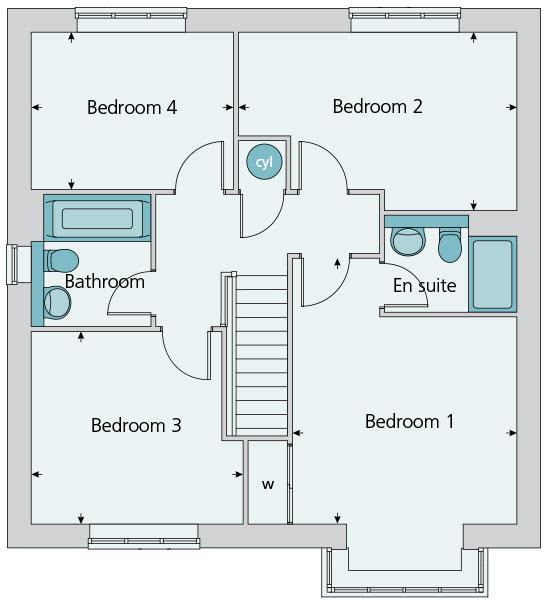 First floor plan