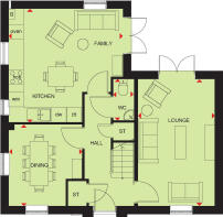 Alderney Green floor plan GF