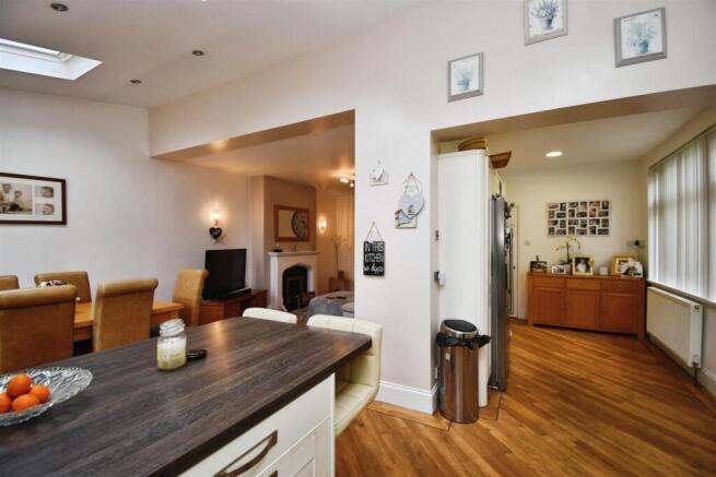 Open plan living dining kitchen