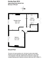 Floor plan for Hinckley Road property to let