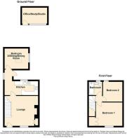 2D Floor Plan 2 Glyn Terrace, With Studio, Dwygyfy