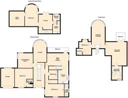 2D Floor Plan 64 Pen y Bryn Road, COLWYN BAY - all