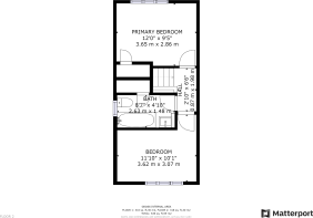 Upstairs floorplan