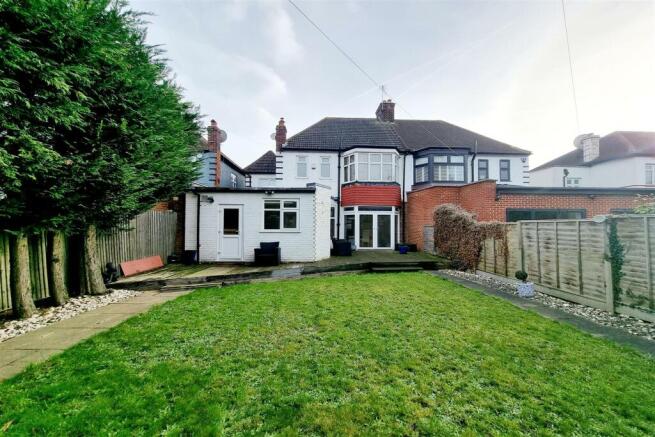 REAR ELEVATION OF PROPERTY: