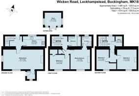 Lacemakers Cottage, 1 Long Row, Wicken Road, Leckh