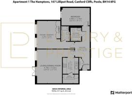 Apt 1 The Hamptons - Floorplan