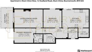 Apt 2 Alum Chine View - Floorplan