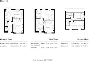 Plot 110 Rivers Edge - Floorplan