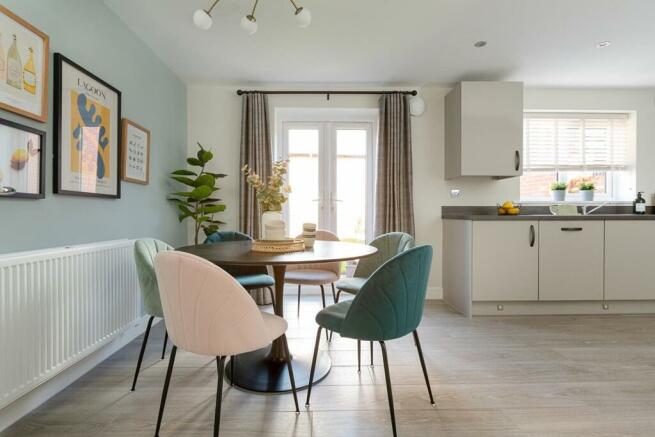 Entertain in the open plan kitchen diner