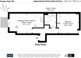 Flat 13, Hollyfield, Pooles Park N4 3FG-Floor Plan