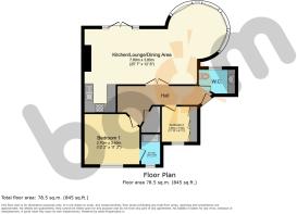 FLOORPLAN - 1 Toward, Wemyss Bay