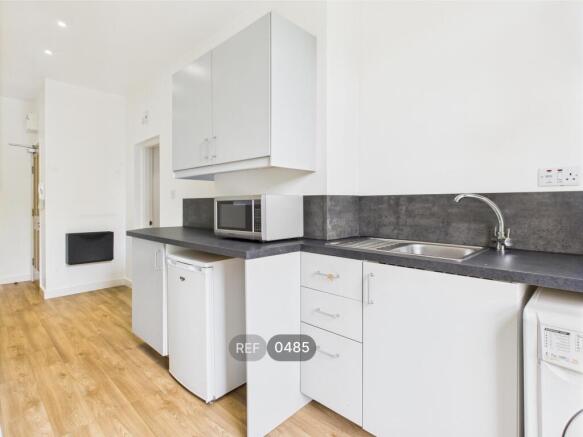 Kitchen, Living and Bedroom area