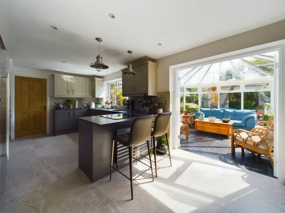 kitchen to conservatory