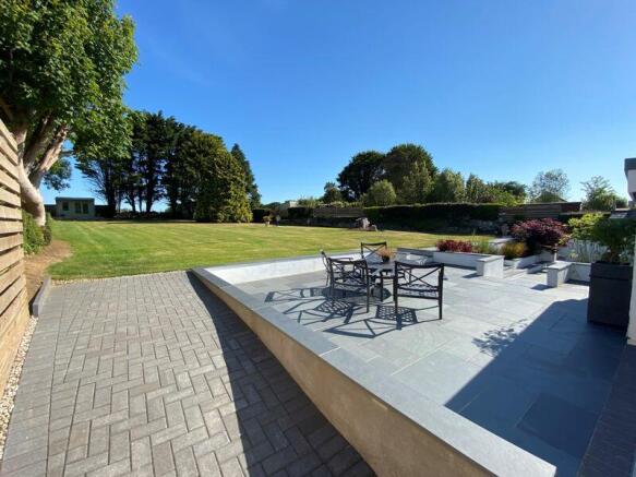 Patio leading onto the garden