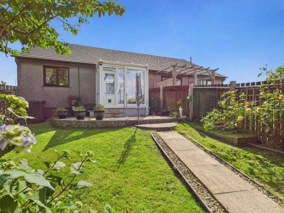 garden and rear elevation