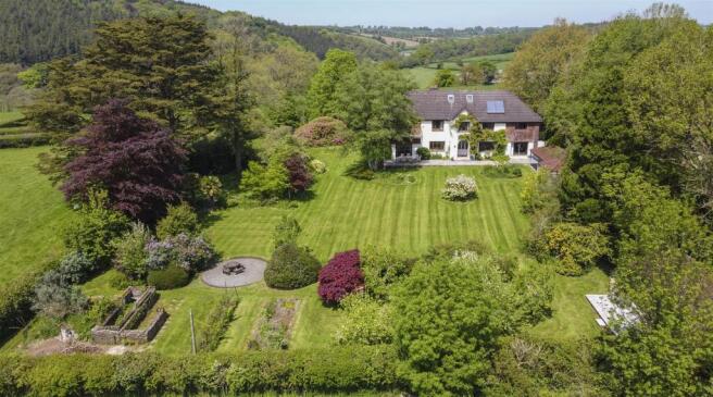 Elevated of House and Garden