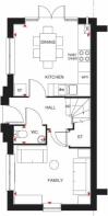 The Brentford ground floor, floorplan Canal Quarter 3.4 Kingsbrook Aylesbury