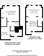 Floorplan area for info only, not for Â£/sq. ft valuation