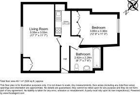 Floorplan area for info only, not for Â£/sq. ft valuation