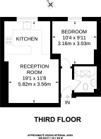 Floorplan area for info only, not for £/sq. ft valuation